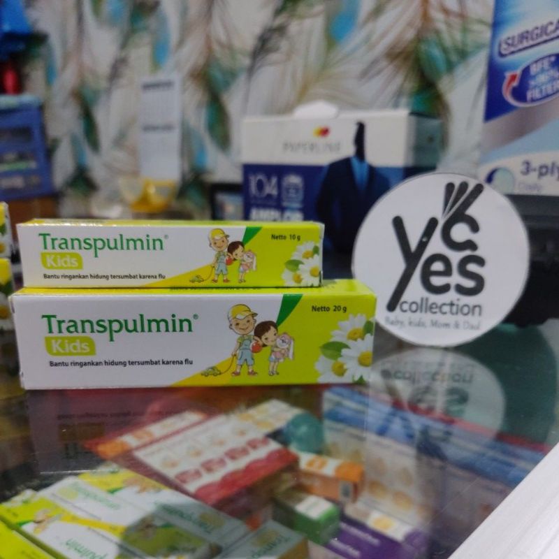 Transpulmin baby Kids 10 - 20 g meringankan hidung tersumbat flu bayi anak flue pilek balsem cream-Transpulmin Kids