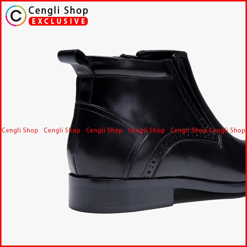 SEPATU BOOT EVERBEST PRIA ORIGINAL FORMAL KULIT BRANDED HITAM EM04