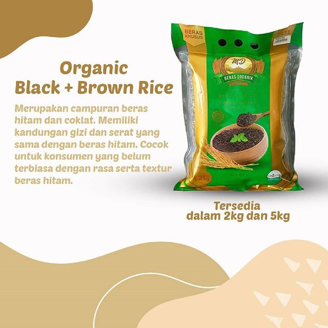 

Organic Black + Brown Rice - Beras Hitam & Coklat - Campur - Beras Organik - Beras Sehat - MD 2kg