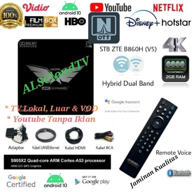 Smart Tv box Android stb Android 9 Full Premium Voice assistant
