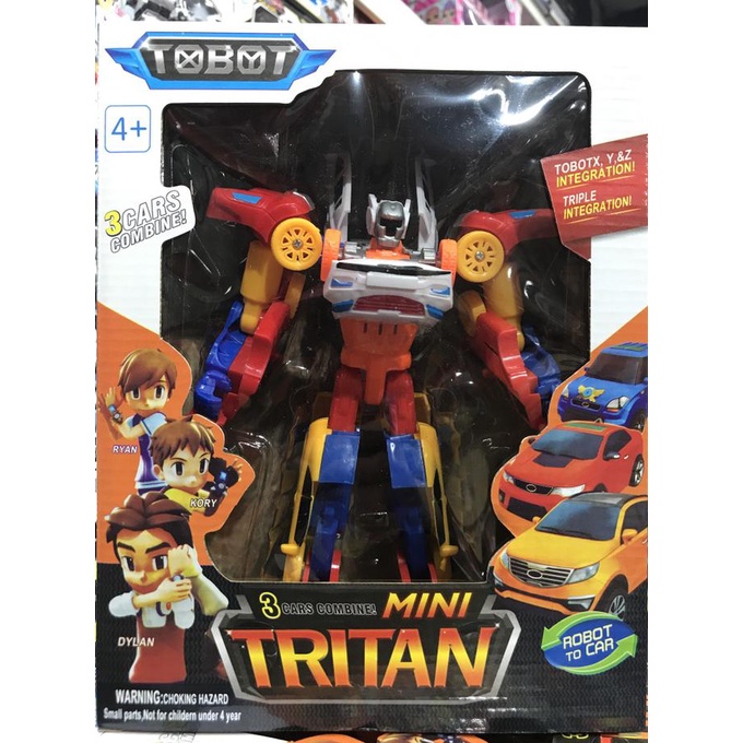 TOBOT MINI TRITAN XYZ 3 MOBIL GABUNG TOBOT TRITAN