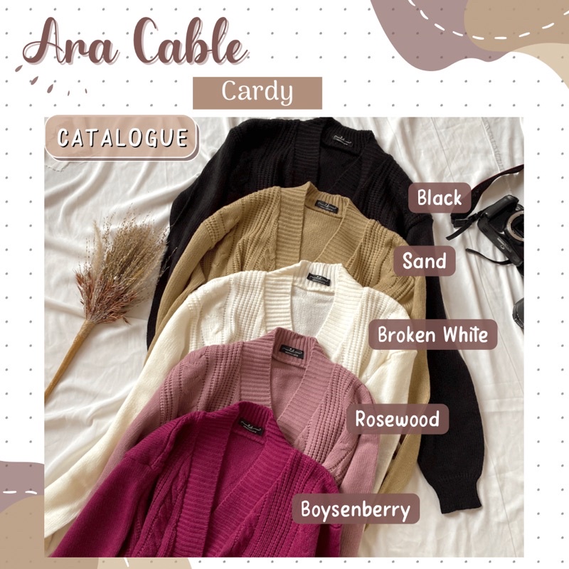 Ara Cable Premium  cardy • cardigan premium tebal cable