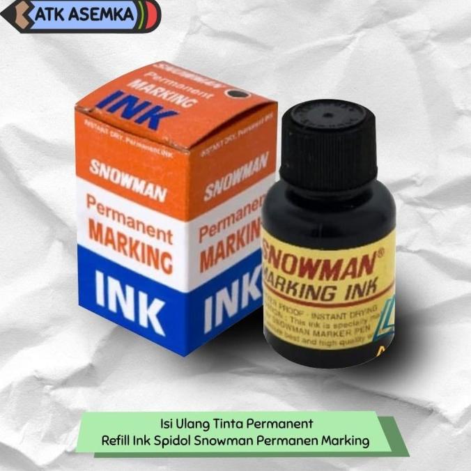 

Isi Ulang Tinta Permanent / Refill Ink Spidol Snowman Permanen Marking