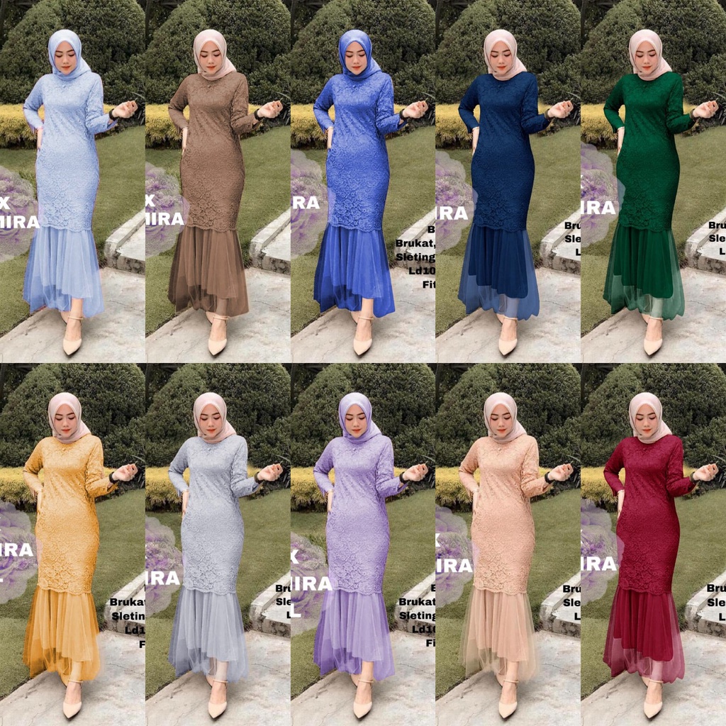 MAXI CELMIRA DUYUNG / MAXI CELMIRA BRUKAT SIZE M,L ,XL,XXL, 3XL MAXI BRUKAT MEWAH GAMIS DUYUNG