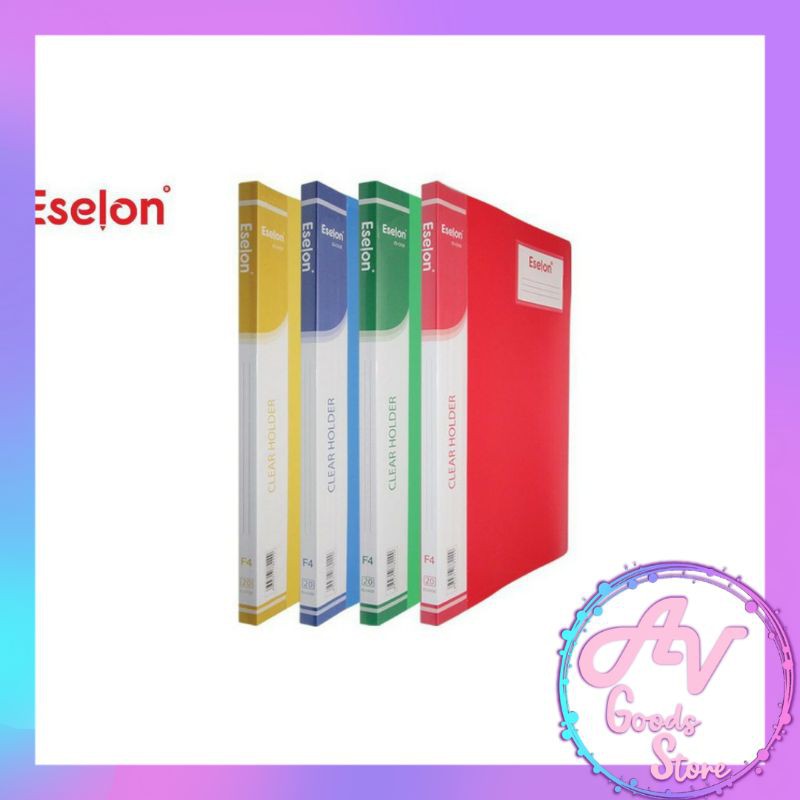 

clear holder / document keeper / kantong file / CLEAR HOLDER ES isi 20-40-60 lembar F4