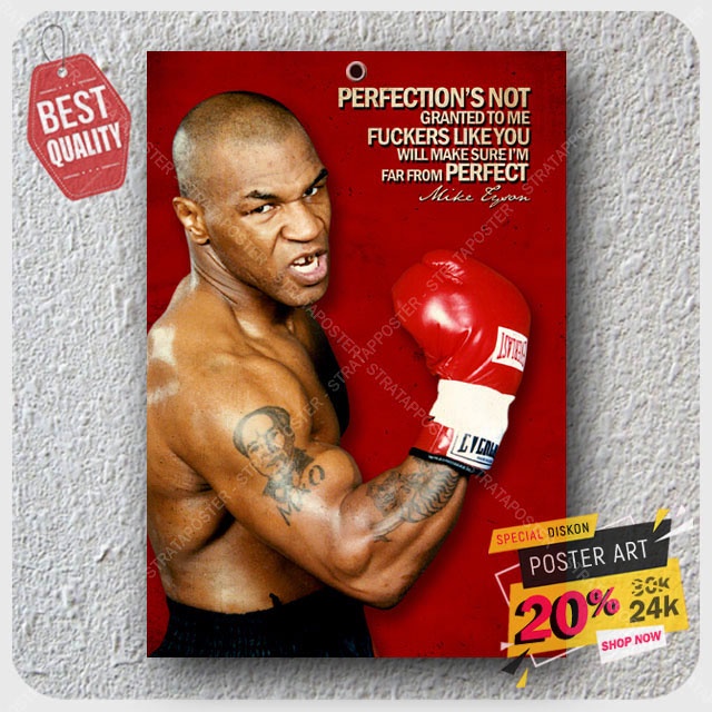 Poster Mike Tyson - Hiasan dinding -  Poster dinding - Poster - Pajangan dinding - Dekorasi dinding - 203073STA