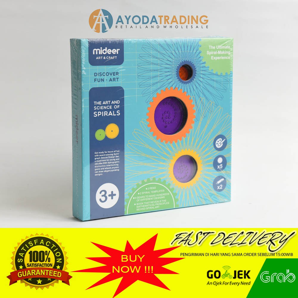 Mideer The Art and Science of Spirals Children Drawing Toys Kado