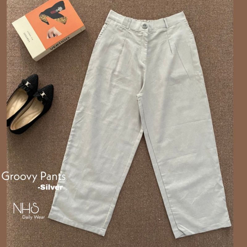 Groovy Pants Celana kulot linen jumbo