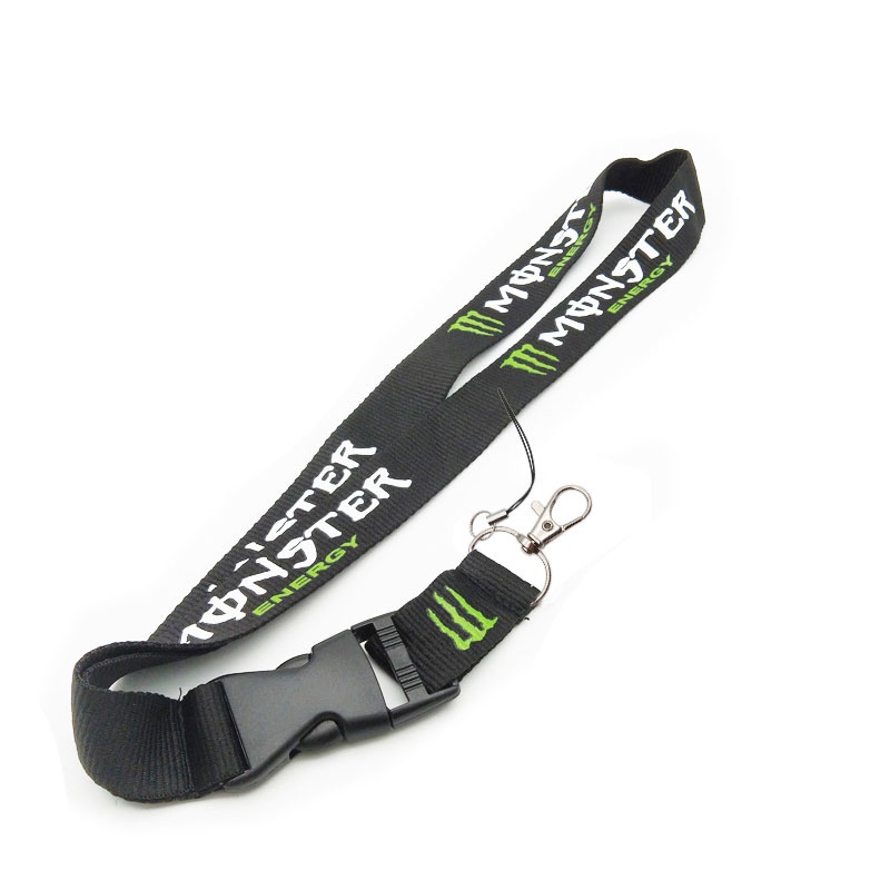 Monster Energy Leher Lanyard Ponsel Sling untuk Kartu Pelajar Tali ID Card Straps Gantungan Kunci Anti-Drop Lanyard Aksesoris