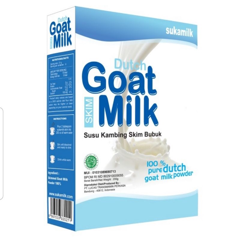 Sukamilk (Dutch Goat Milk) - SKIM 200gr (Exp Agustus 2023)