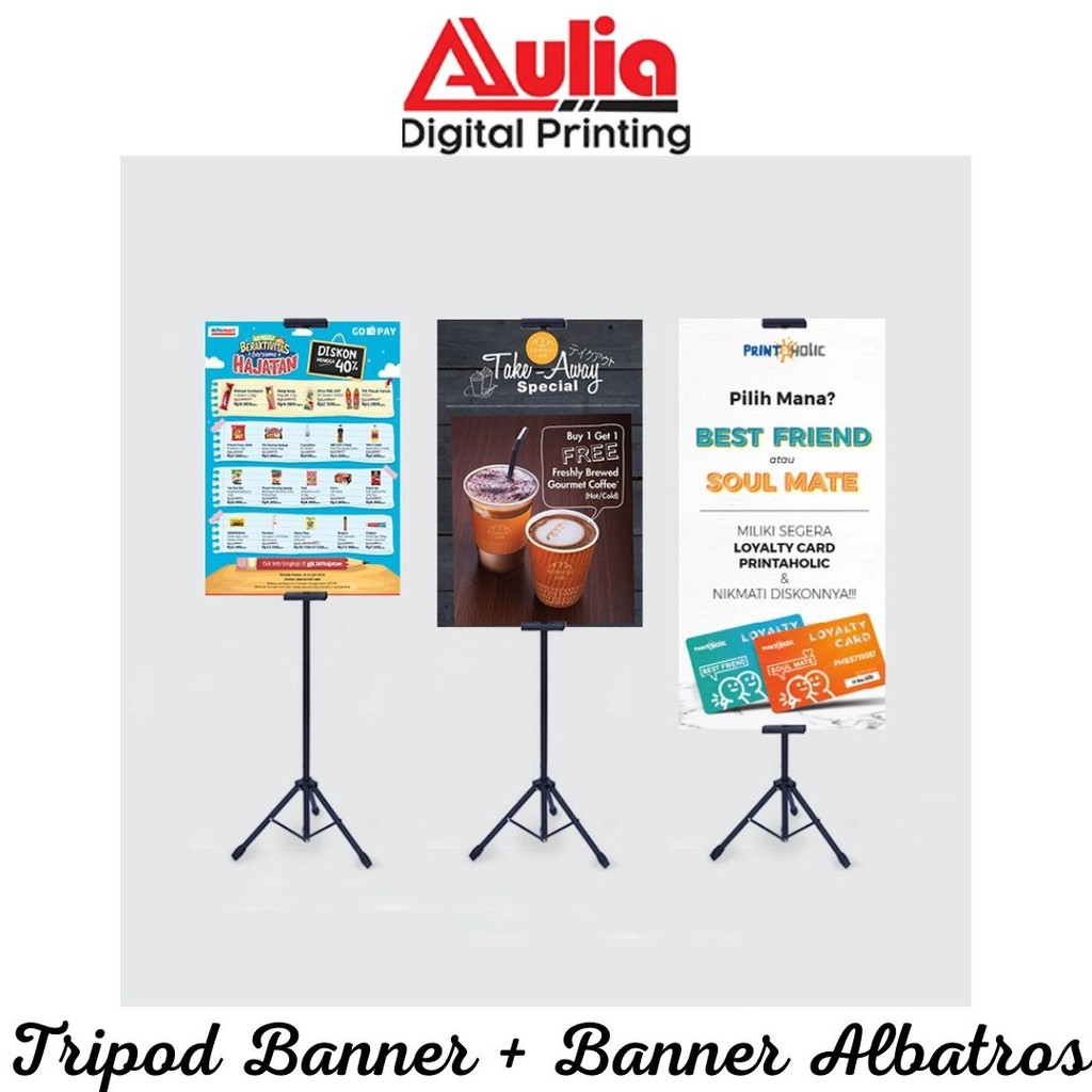 Tripod Banner + Cetak Banner Albatros | Standing Banner