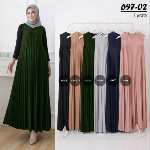 Maxy plisket ,gamis plisket