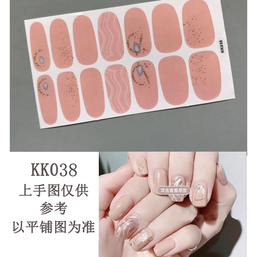 HZ Stiker Kuku Palsu 3d Bahan Akrilik Untuk Nail Art