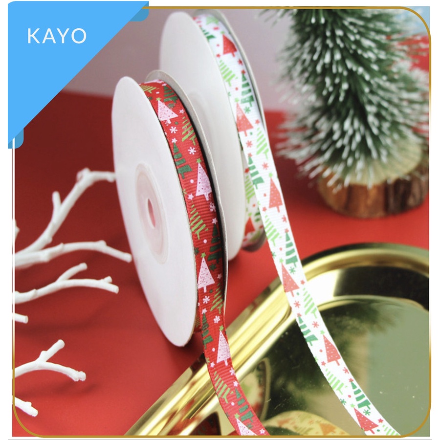 

Pita natal 1 m , pita kado / pita ribbon kotak natal , pita kado tulisan merry christmas