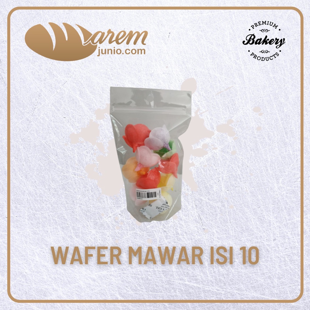 

Wafer Mawar Cone Isi 10