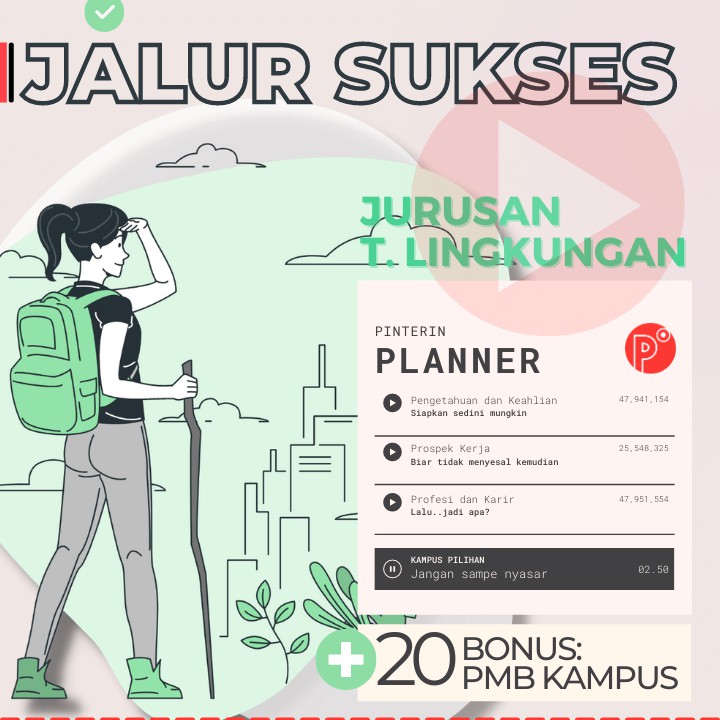 

Daily Planner Kuliah Jurusan Teknik Lingkungan | Test SNMPTN-SBMPTN-UTBK Weekly Binder Loose leaf B5
