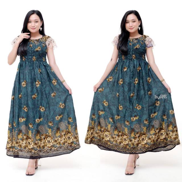 GROSIR DRESS SMOK RAYON CANTIKA RNS