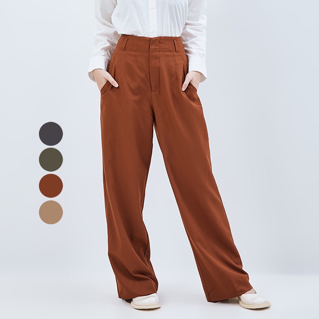 ODIVA CLEARANCE SALE -Derin Celana Kulot Wanita - 4 Warna