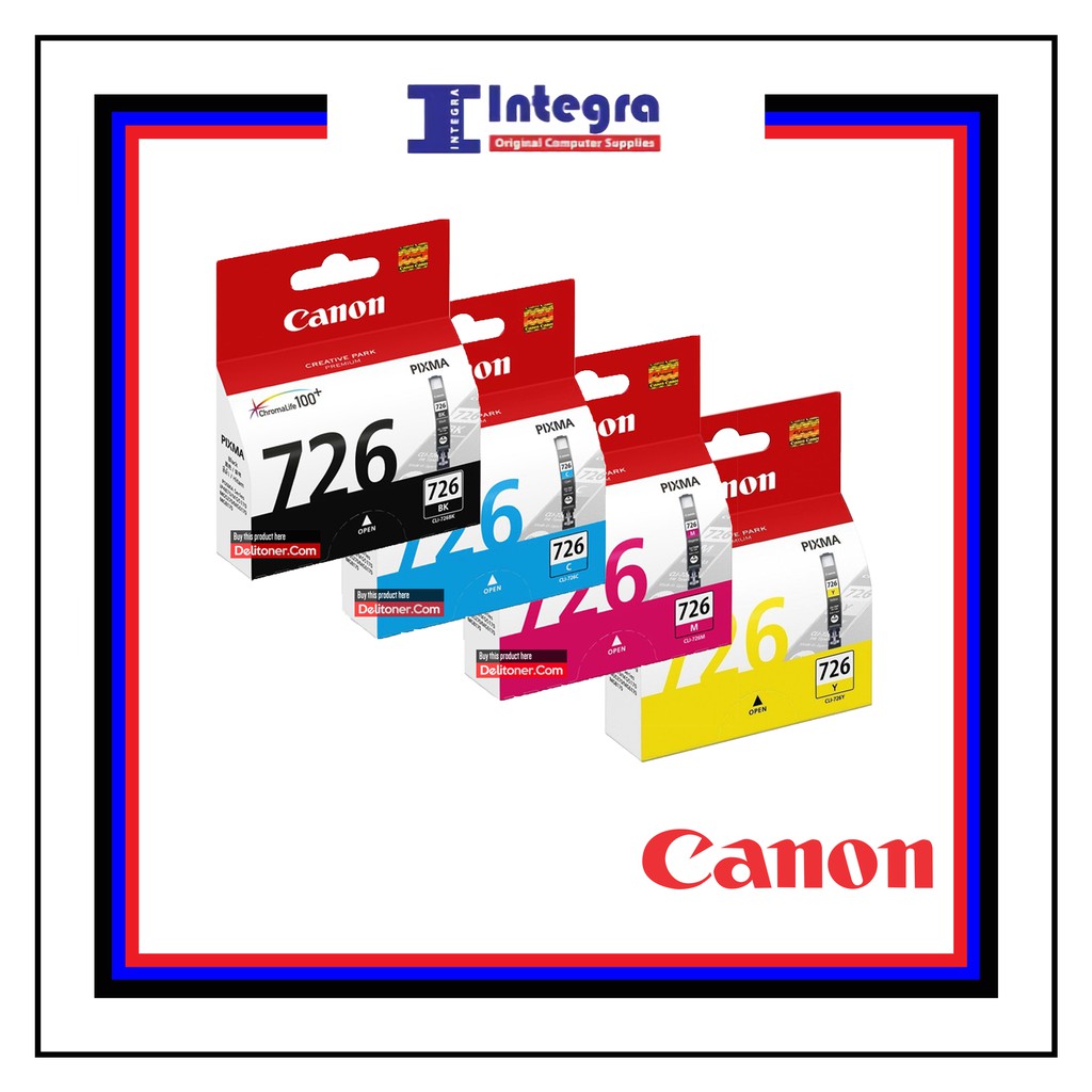 Tinta Canon 726 1 Set ( Bk, C, M, Y ) Original