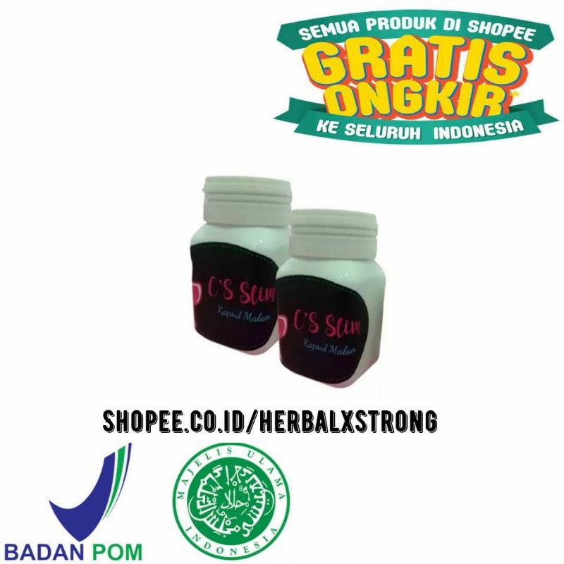 CS SLIM Suplemen Diet Herbal Ampuh Resmi BPOM