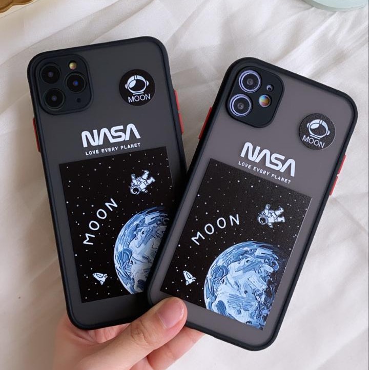 HYBRID NASA BLUE MOON CASE IPHONE 7 8 7/8plus X Xs Max XR 11 11pro max 12 mini 12 pro max