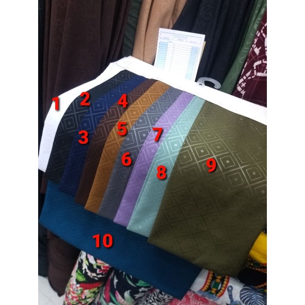 Kain wolfis embos/bahan wolfis grad a/bahan gamis dan blouse