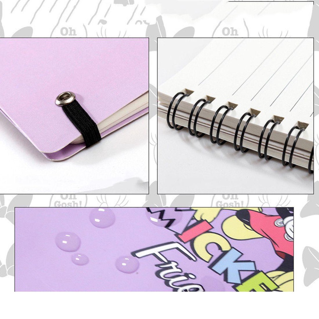 Lanfy Buku Agenda / Jurnal / Diary Motif Kartun Lucu Dengan Tali Karet Pengikat