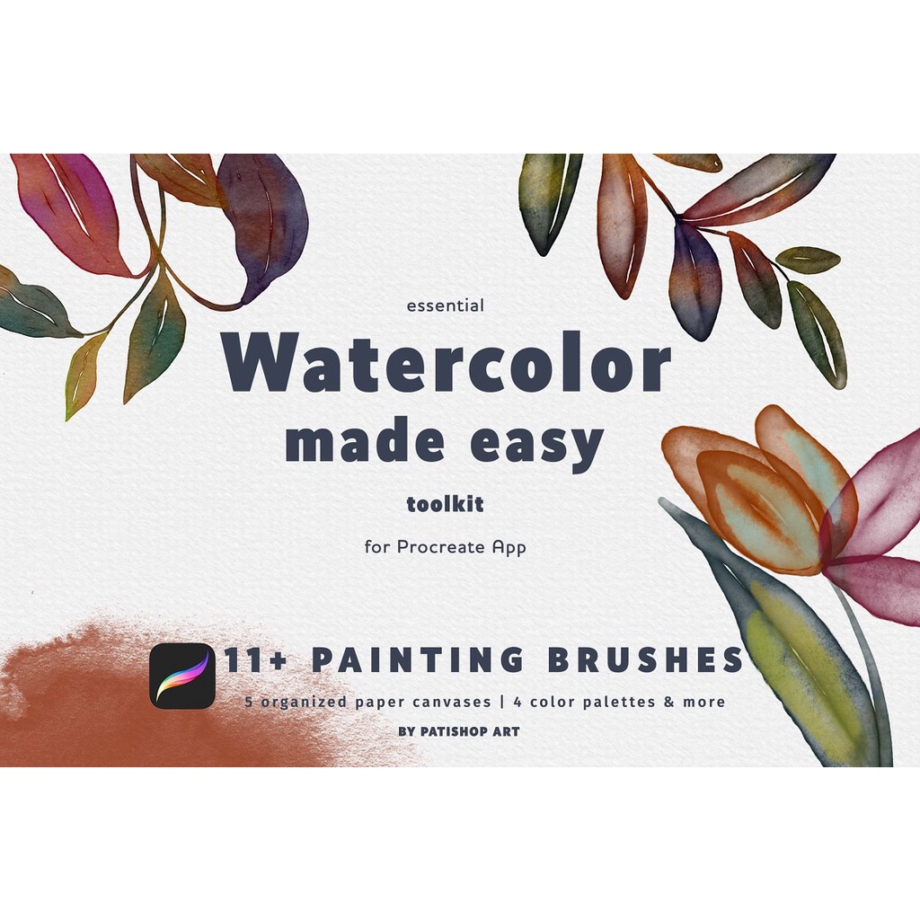 Procreate Brush - Essential Watercolor Made Easy Procreate Brush