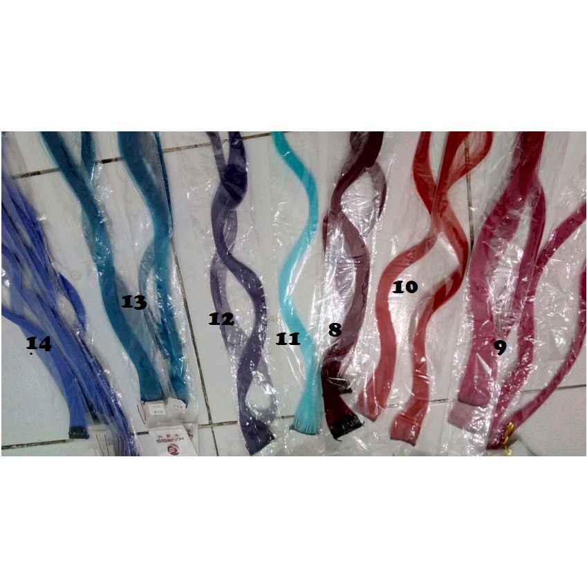 HAIR CLIP ON HAIR EXTENTION WARNA/ RAMBUT PALSU