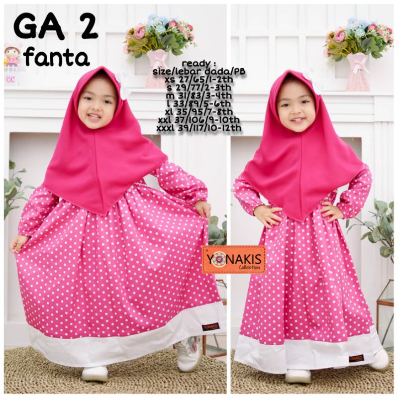 Gamis Polkadot Yonakids Ori
