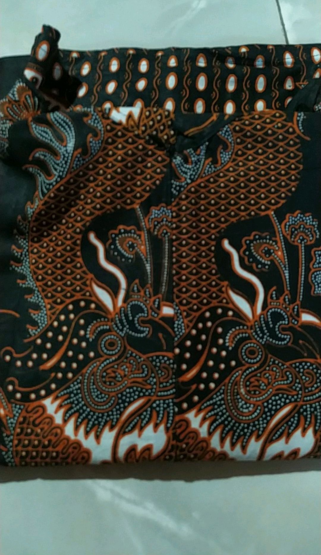 Promo Batik Couple Keluarga Sarimbit Sania Ruffle Batik Ori Ndoro Jowi Motif Naga Kecil