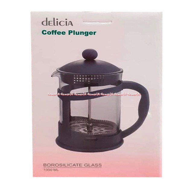 Delicia Fresh Press 600ml Cangkir Mengaduk Membuat Teh Pembuat Kopi