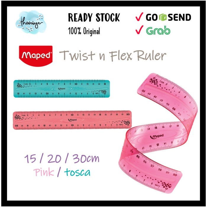 

Maped Twist n Flex Ruler 15cm / 20cm / 30cm Penggaris Lentur Fleksibel