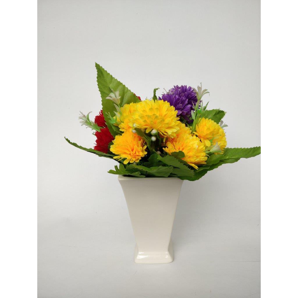 POT/ VAS / GUCI HIAS BUNGA KERAMIK TANAMAN DEKORASI RUMAH KANTOR VAS SEGITIGA HOME DECOR MURAH