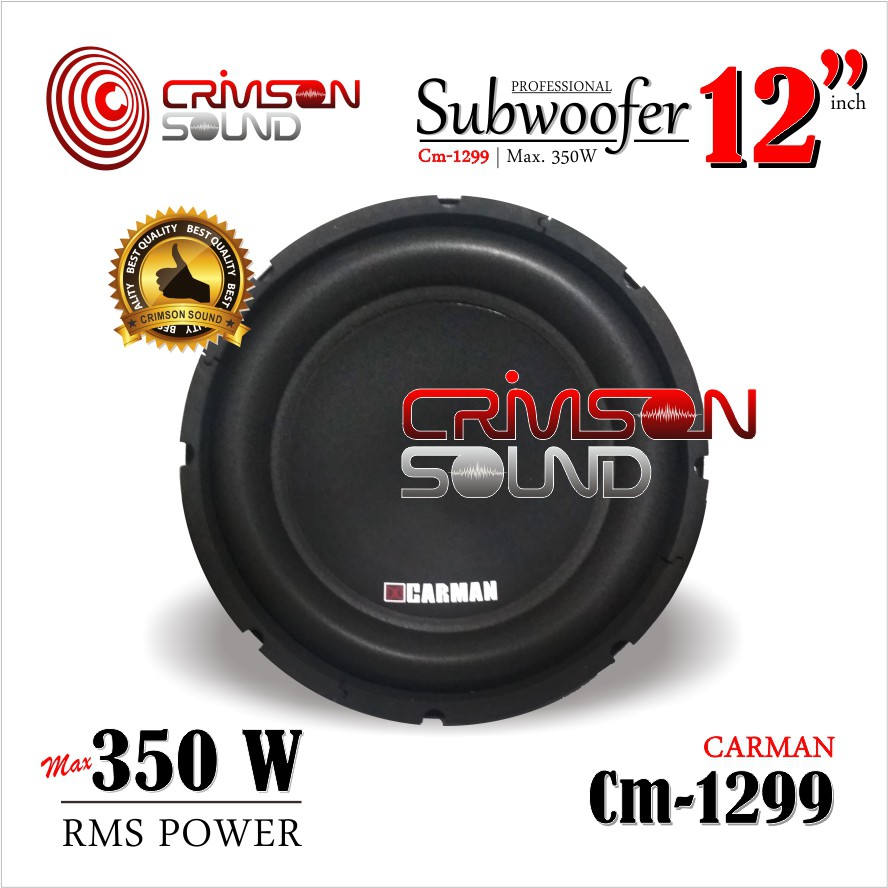 SPEAKER SUBWOOFER 12 Inch CARMAN CM - 1299