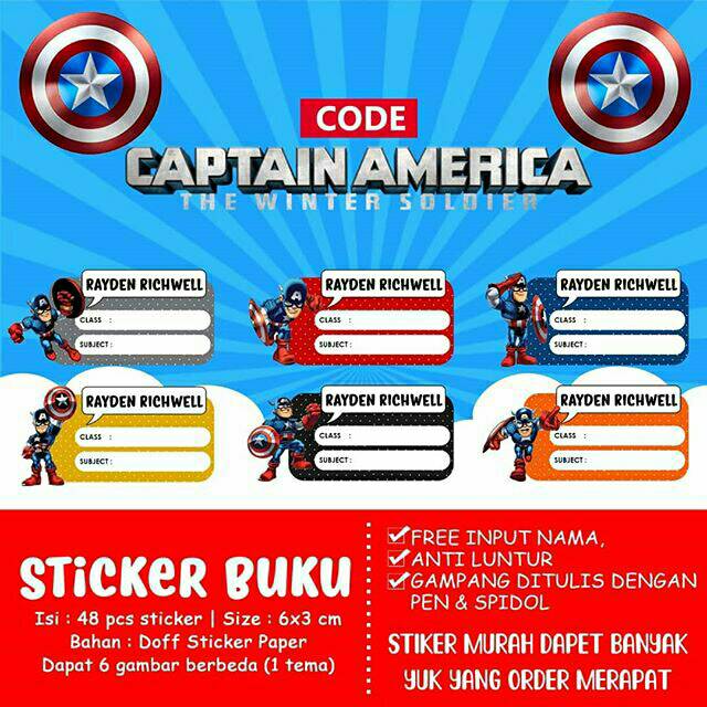 

STICKER BUKU SEKOLAH