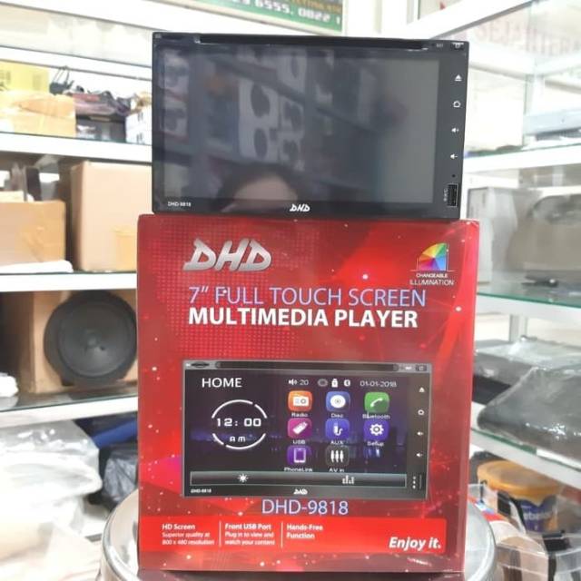 TAPE TV MOBIL DHD-9818 7" FULL TOUCH SCREEN MIRROR LINK HEAD UNIT DOUBLE DIN TV MOBIL MU