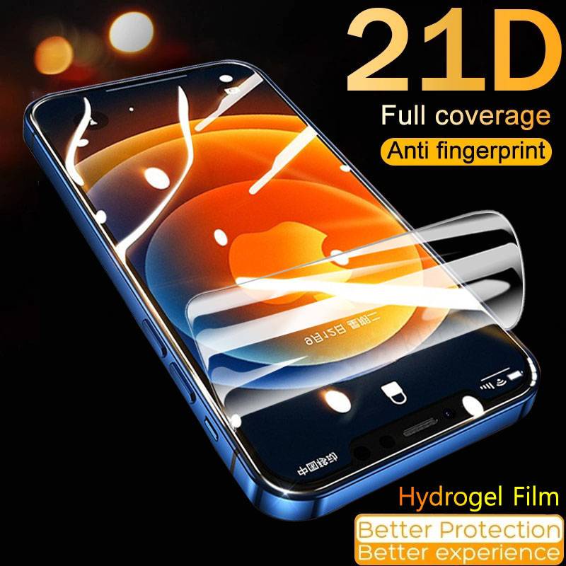 21D Hydrogel Film Screen Protector 11Pro Max For iPhone 11 12 Pro Max Mini  7 8 Plus X XS Max XR SE 2020