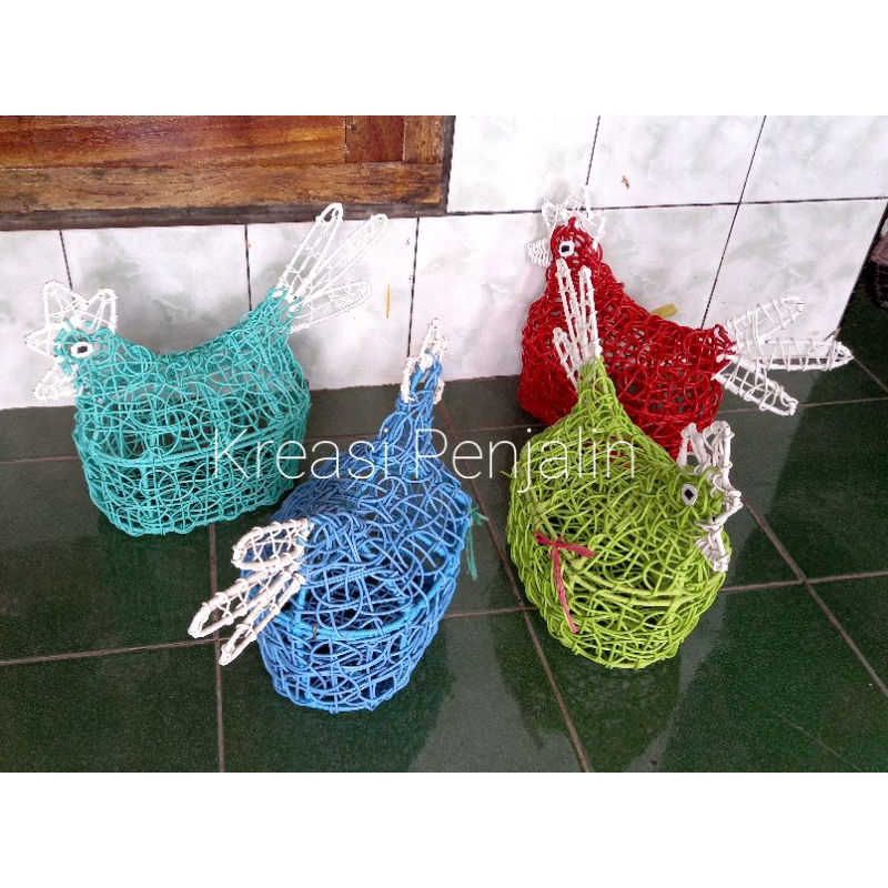 Keranjang Telur ayam / Tempat Penyimpanan telur ayam / keranjang telur bebek / keranjang telur unik / keranjang telur ayam antik / keranjang buah / kerajinan rotan