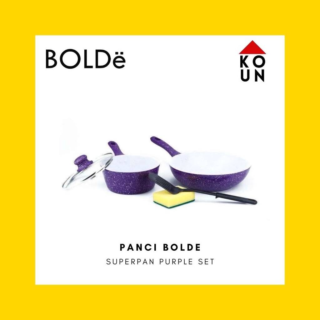 (COD READY) (JAMINAN ORIGINAL) PANCI SUPERPAN BOLDE UNGU / 1 SET SUPER PAN PURPLE Komplit isi 5 pcs 