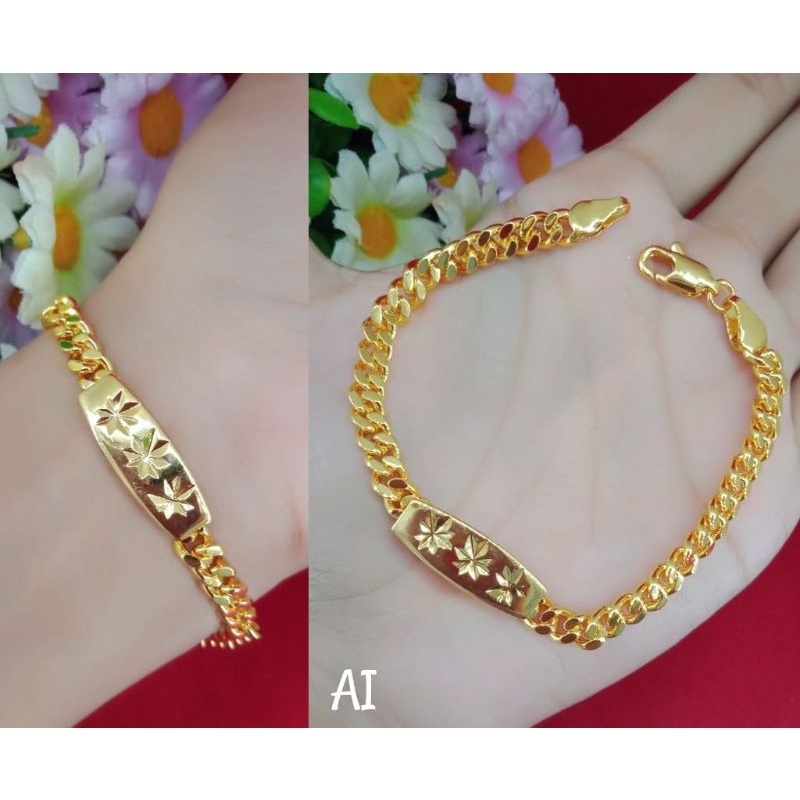 gelang rantai emas muda kadar 35%