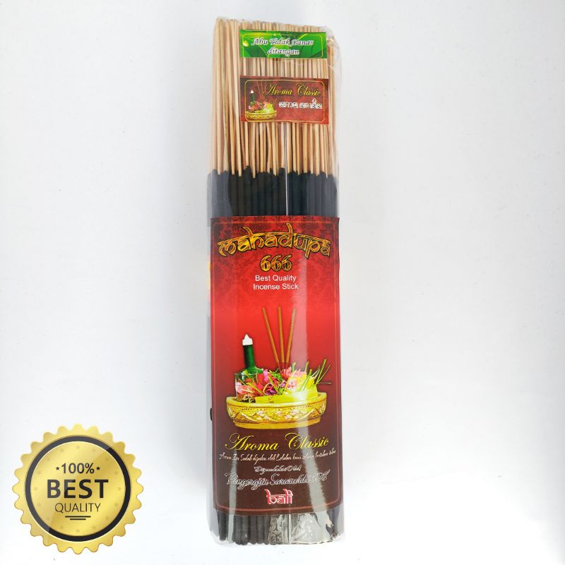 Dupa Hio 650gram Murah Wangi Mahadupa Saraswati Bali Aroma Klasik Full Celup Abu Dingin Stick Hitam