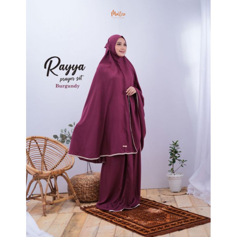 Mailea mukena polos rayya prayer set