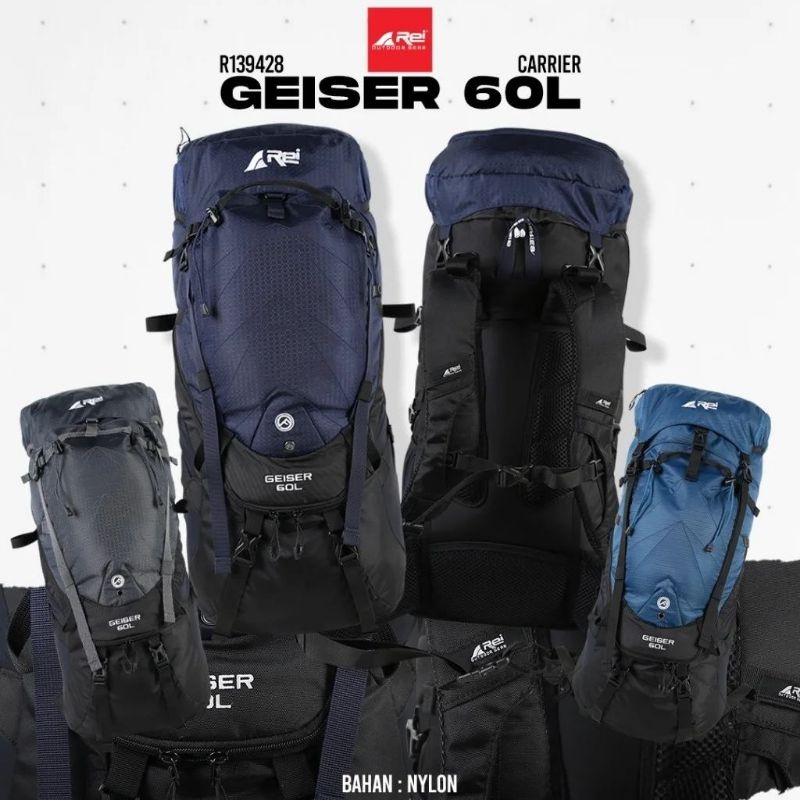 TAS GUNUNG CARRIER AREI GEISER 60 LITER - CARRIER REI GEISER 60 LITER