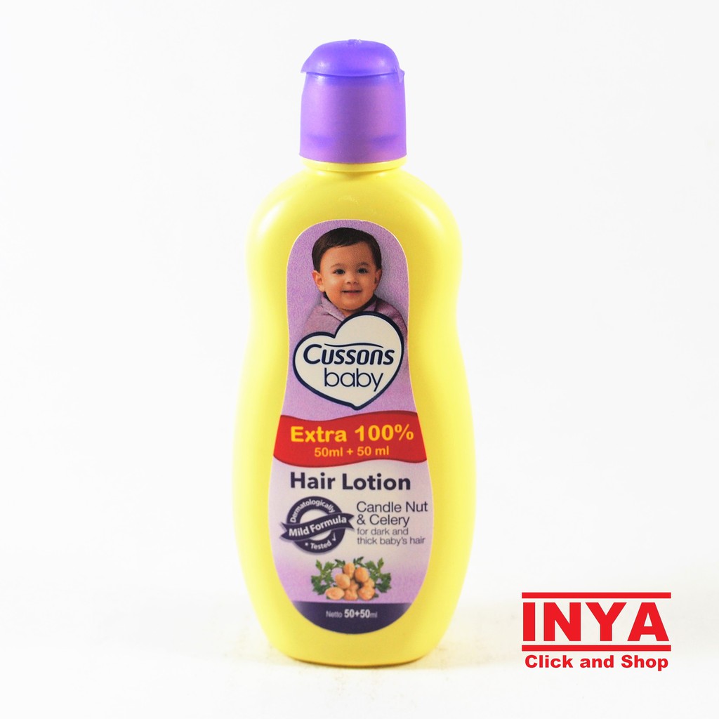 CUSSONS BABY HAIR LOTION CANDLE NUT &amp; CELERY 50ml