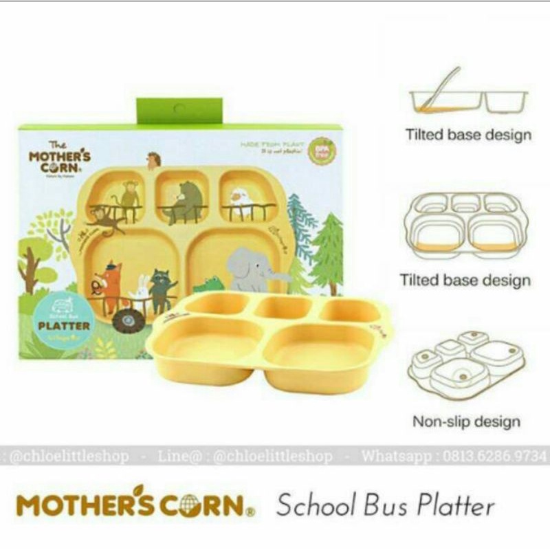 MOTHER'S CORN School Bus Platter