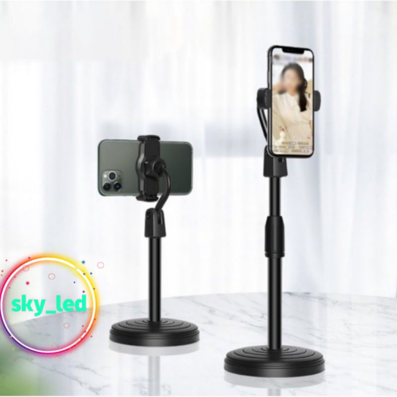 HANDPHONE HOLDER STAND HP PUTAR 360 PENYANGGA BROADCASTING DESKTOP