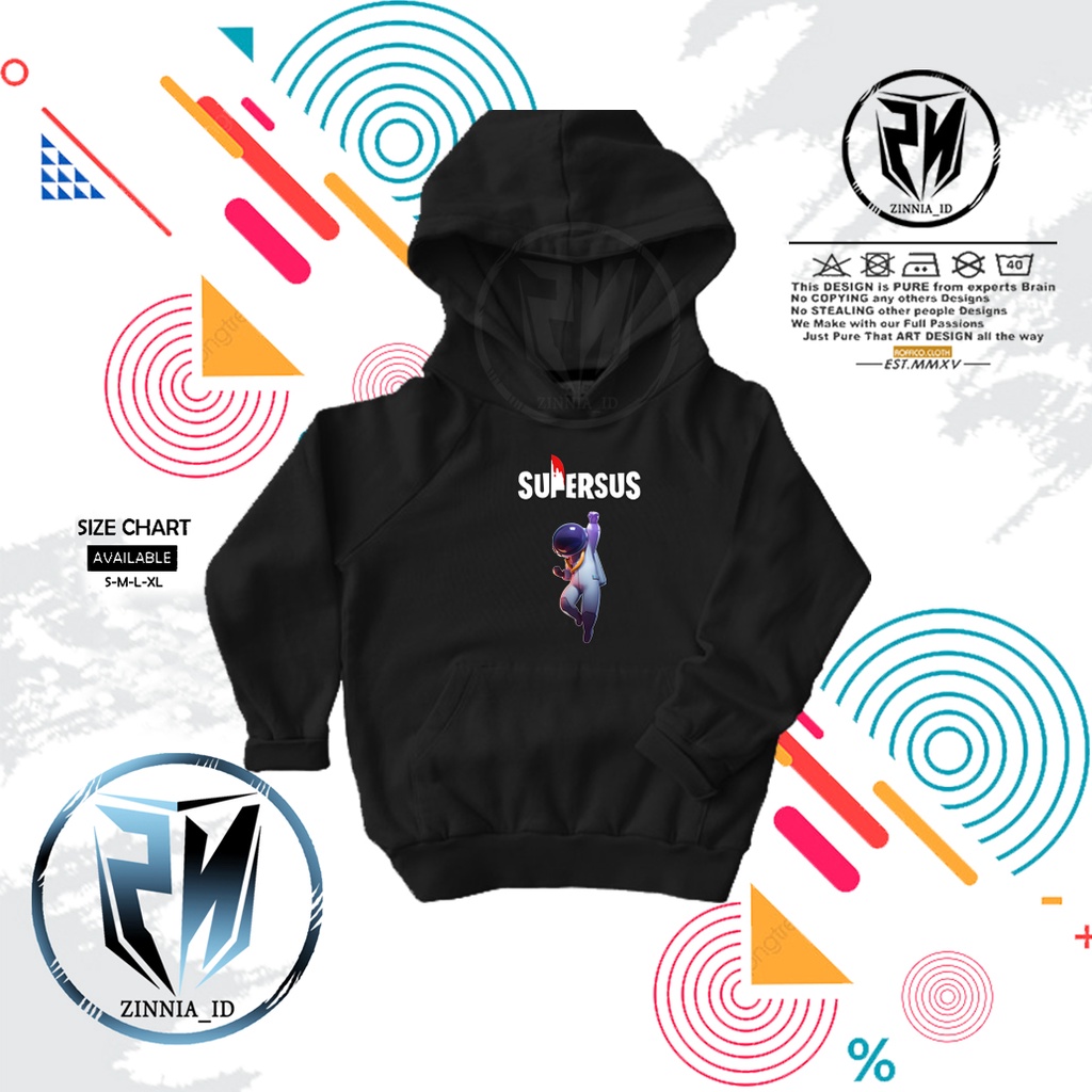 Hoodie Anak Logo Game Super Sus Spacecrew