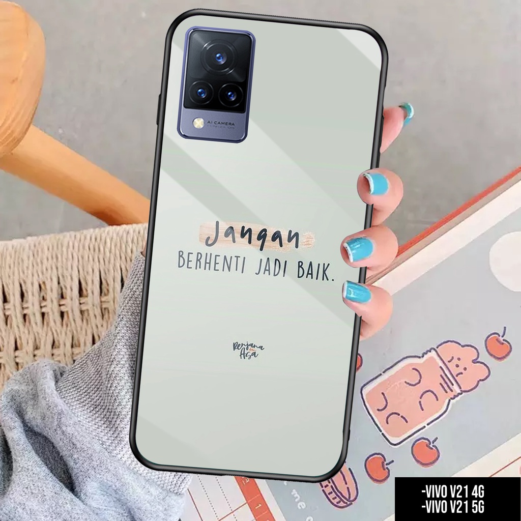 CASE VIVO V21 4G / V21 5G - Casing VIVO V21 4G / 5G Terbaru AERO STORE [ QUOTES ] Silikon VIVO V21 4