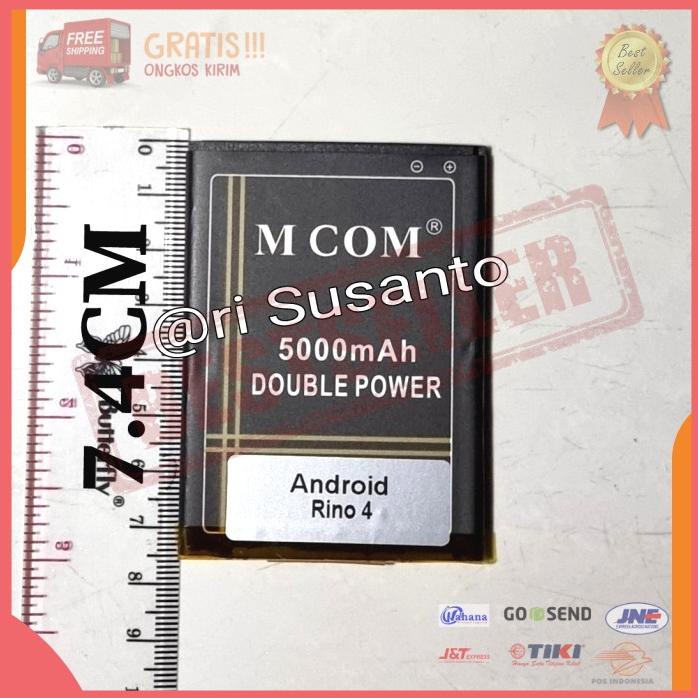 Acc Hp Baterai Mcom Android Rino 4 Double Power 5000Mah